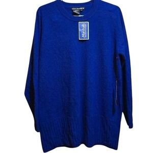 Nina Patrick Sapphire blue Size MEDIUM 70% Lambswool 20% Angora VINTAGE Y2K‎